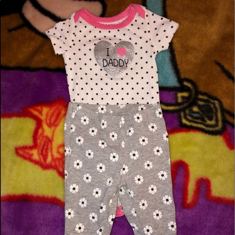 Baby Girl I love daddy set